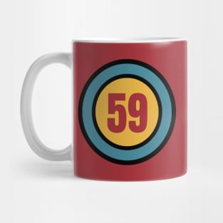 The Number 59 - fifty nine - fifty ninth - 59th Mug